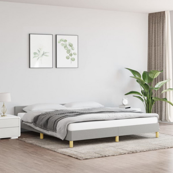 Estrutura de cama com cabeçalho cinza claro tela 180x200 cm D