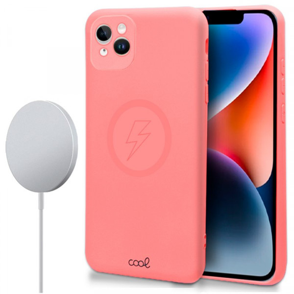 Carcaça COOL Para iPhone 14 Além de capa magnética rosa D