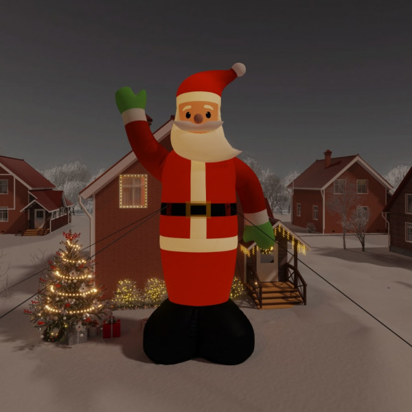 Papai Noel inflável de Natal com LED 1000 cm D