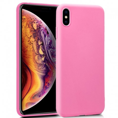 Funda de silicone iPhone XS Max (Pink) D