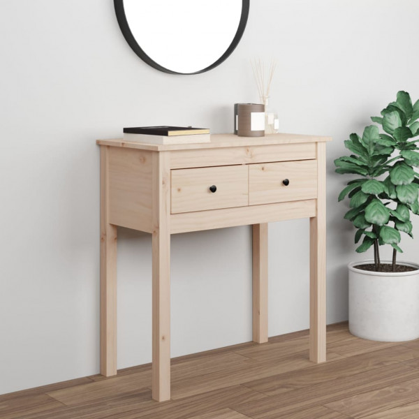 Mesa consolas em madeira maciça de pinho 70x35x75 cm D