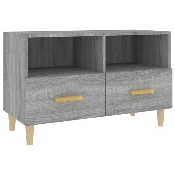 Mueble de TV madera de ingeniería gris Sonoma 80x36x50 cm D