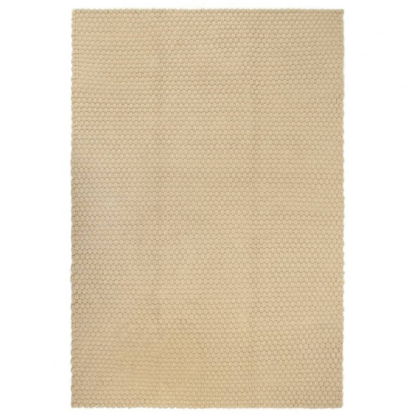 Tapete rectangular de algodão natural 120x180 cm D