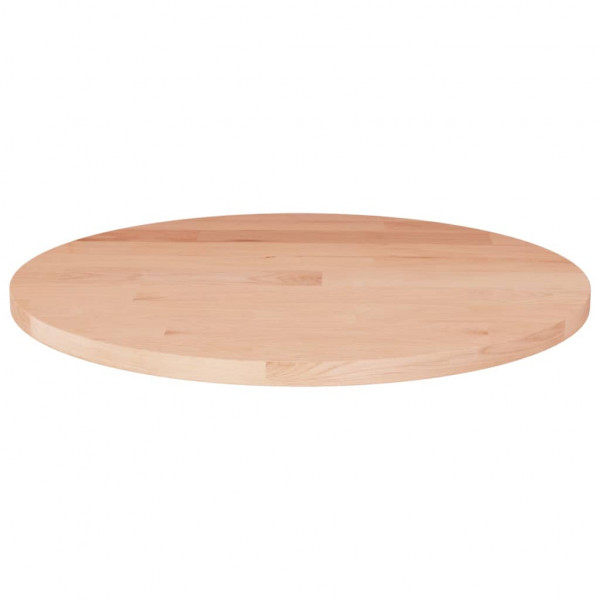 Superfície de mesa redonda em madeira de carvalho não tratada Ø30x1,5cm D