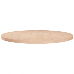 Superficie de mesa redonda madera de roble sin tratar Ø80x2.5cm D