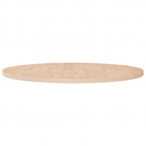 Superficie de mesa redonda madera de roble sin tratar Ø90x2.5cm D
