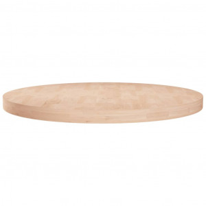Superficie de mesa redonda madera de roble sin tratar Ø60x4 cm D