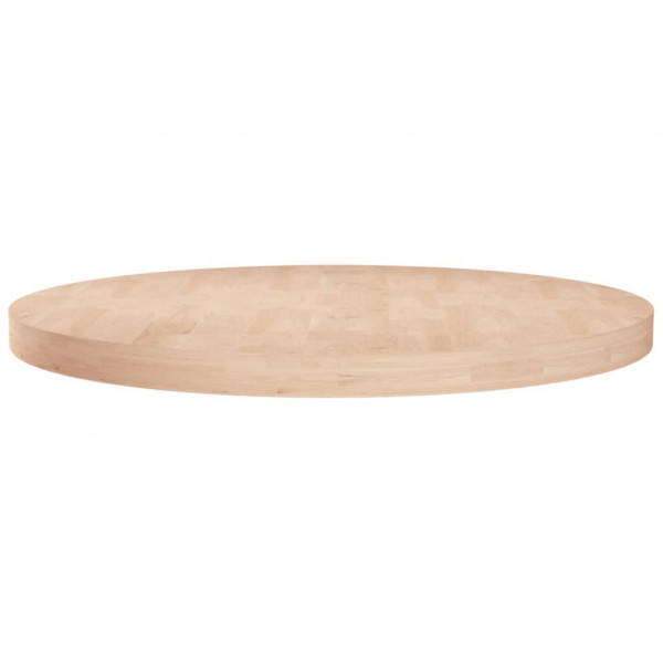 Superfície da mesa redonda madeira de carvalho não tratada Ø60x4 cm D