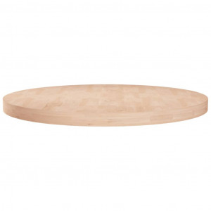 Superficie de mesa redonda madera de roble sin tratar Ø70x4 cm D