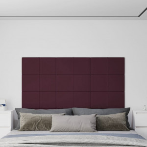 Painéis de parede de tecido roxo 60x30 cm 2.16 m2 D