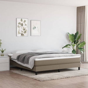 Colchón de muelles ensacados tela gris taupe 160x200x20 cm D