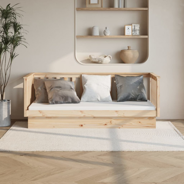 Sofá cama de madera maciza de pino 75x190 cm D