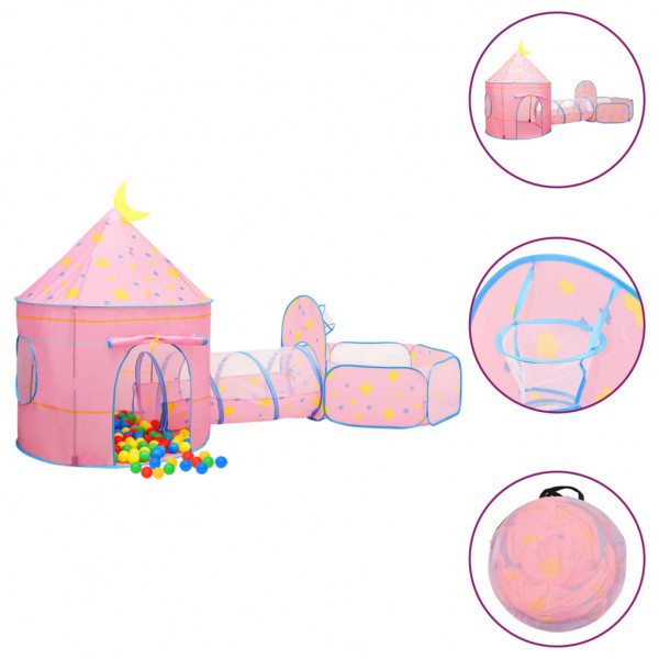 Tienda de juegos para niños rosa 301x120x128 cm D