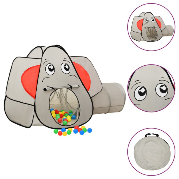 Loja de jogos elefante cinza 174x86x101 cm D