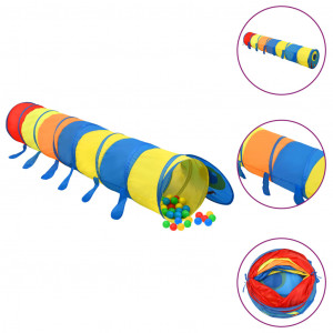 Túnel de jogos para crianças poliéster multicolor 245 cm D