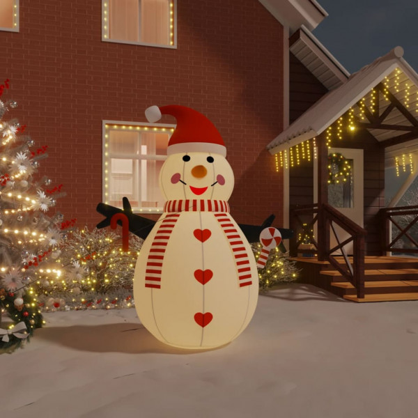 Boneco de neve inflável com LED 250 cm D