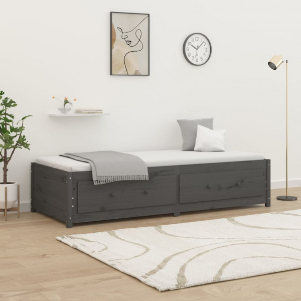 Sofá cama de madeira maciça de pinho 90x190 cm D