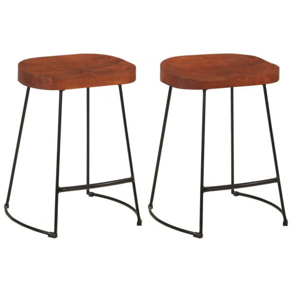 Barstools Gavin 2 s de madeira maciça 45x38x53 cm D