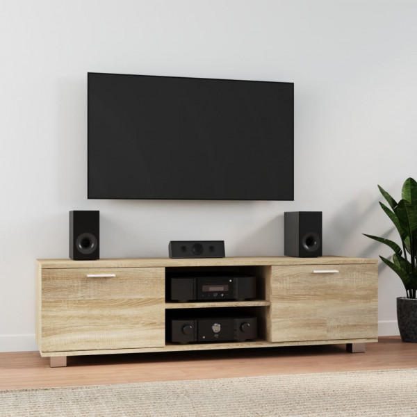 Mueble para TV madera contrachapada roble Sonoma 140x40.5x35 cm Mueble para TV madera contrachapada roble Sonoma 140x40.5x35 cm D