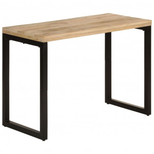 Mesa de comedor madera maciza de mango 110x50x76 cm D