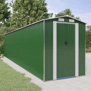 Cobertura de jardim de aço galvanizado verde 192x855x223 cm D