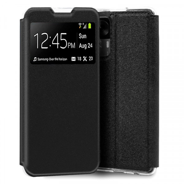 Funda COOL Flip Cover para Xiaomi 12T / 12T Pro Liso Negro D