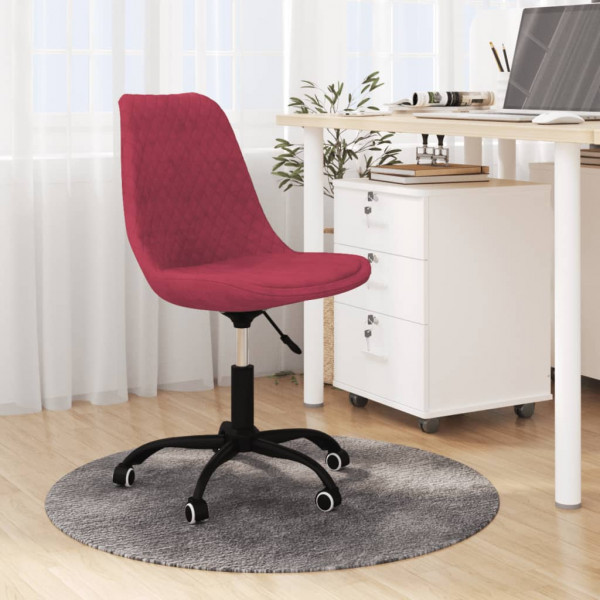Silla de comedor giratoria tela rojo tinto Silla de comedor giratoria tela rojo tinto D