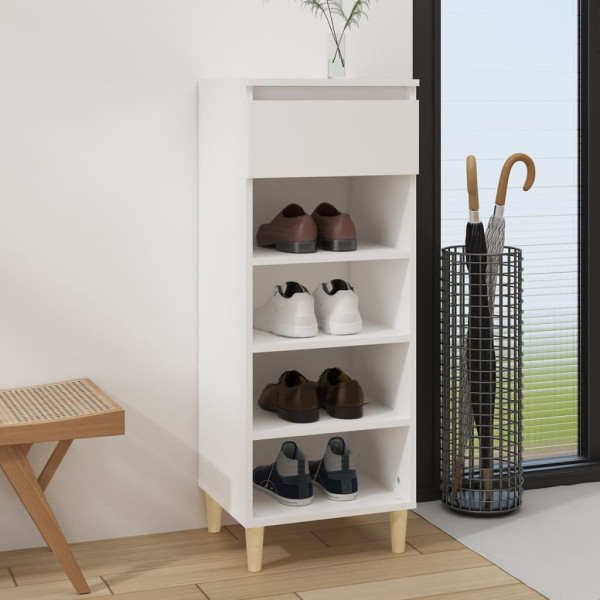 Mobiliário calçado madeira contraplacada branca 40x36x105 cm D