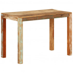 Mesa de comedor madera maciza reciclada 110x55x76 cm D