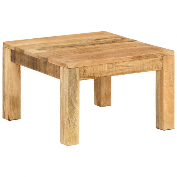 Mesa de centro de madera maciza de mango 55x55x35 cm D