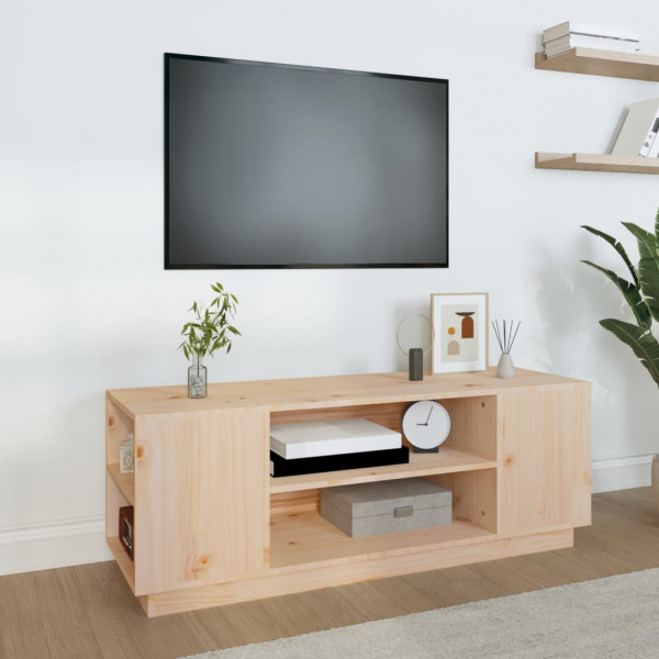Móveis de televisão de madeira maciça de pinho 110x35x40,5 cm D