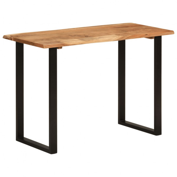Mesa de jantar de madeira maciça de acacia 110x50x76 cm D