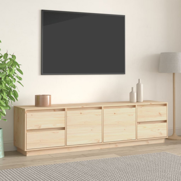 Mueble de TV de madera maciza de pino 176x37x47.5 cm D