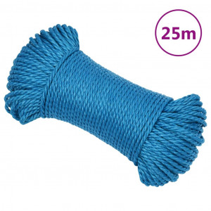 Cordas de trabalho de polipropileno azul 3 mm 25 m D