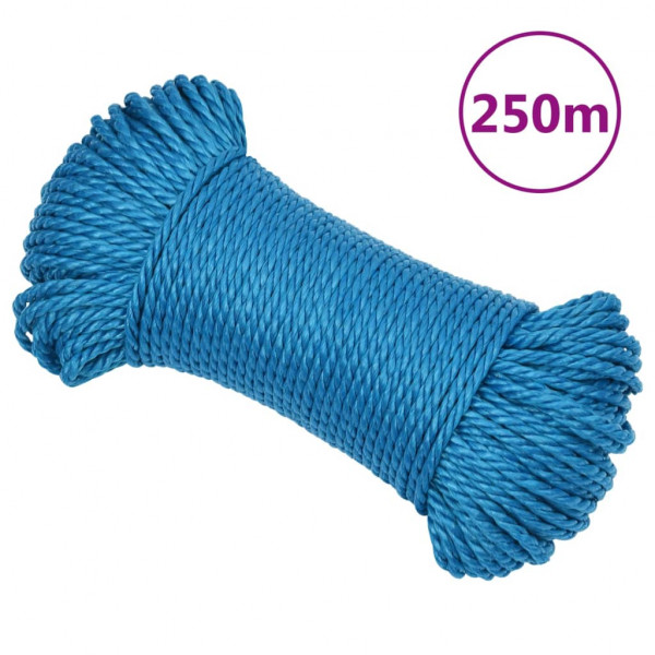 Corda de trabalho em polipropileno azul 3 mm 250 m D
