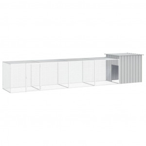 Caixinha de aço galvanizado cinza 500x91x100 cm D