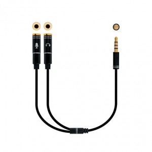 CABLE AUDIO 1XJACK-3.5 A 2XJACK-3.5 0.3M NANOCABLE D