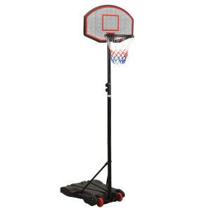 Canasta de baloncesto polietileno negro 216-250 cm D