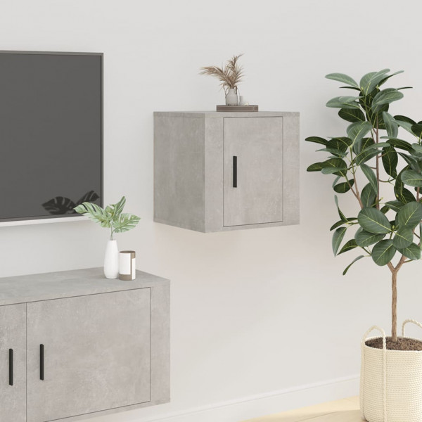 Mueble para TV de pared gris hormigón 40x34.5x40 cm D