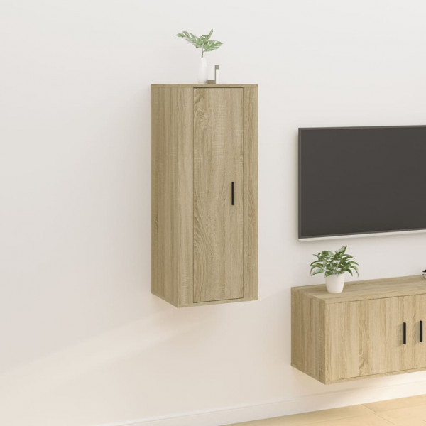 Mueble para TV de pared roble Sonoma 40x34.5x100 cm D