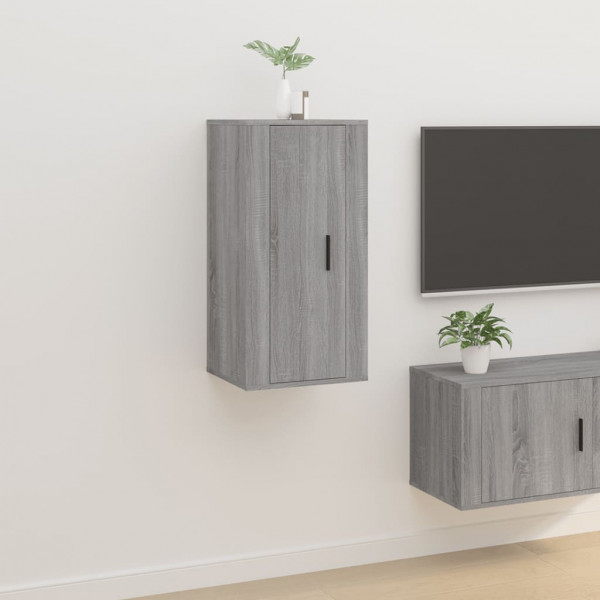 Mueble para TV de pared gris Sonoma 40x34.5x80 cm D