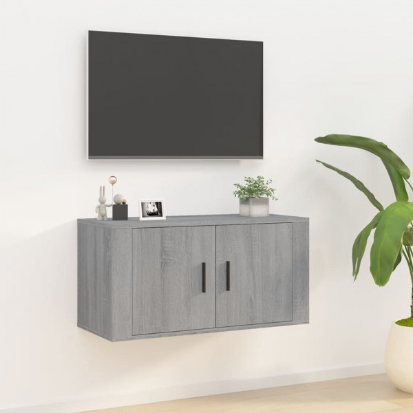 Móveis para TV de parede cinza Sonoma 80x34.5x40 cm D