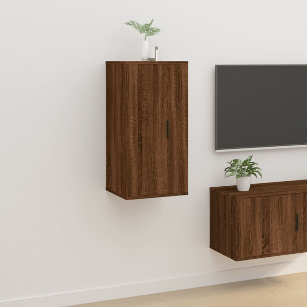 Móveis de TV de parede de carvalho marrom 40x34.5x80 cm D