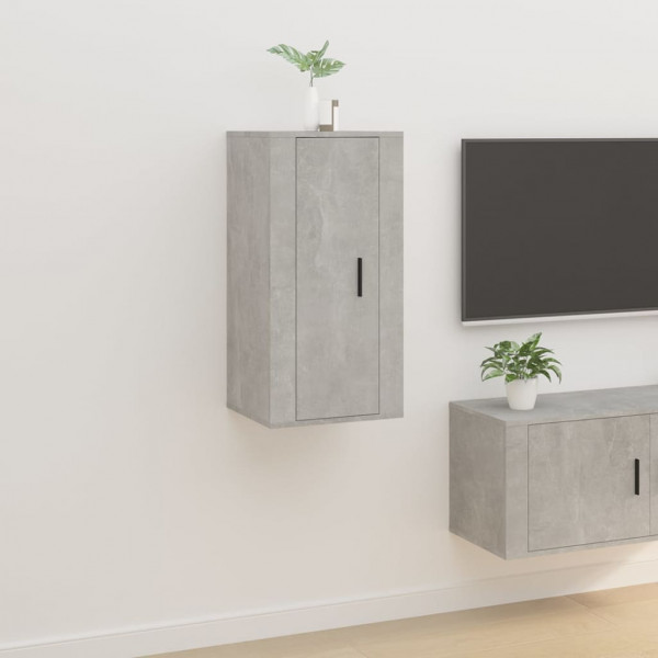 Mueble para TV de pared gris hormigón 40x34.5x80 cm D