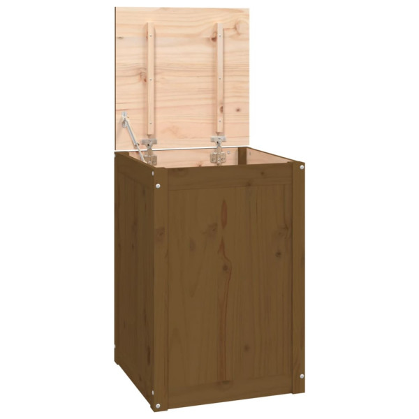 Baúl para colada madera maciza pino marrón miel 44x44x66 cm M 2