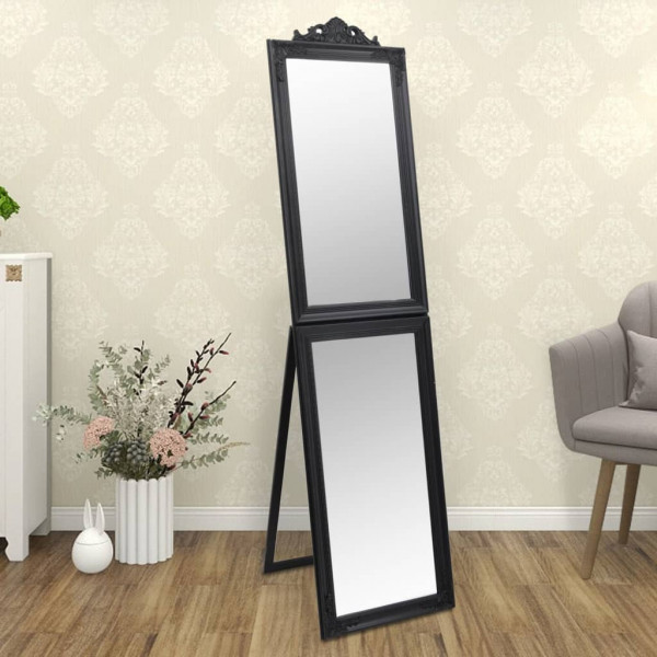 Espejo de pie negro 40x160 cm D