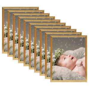 Quadros fotográficos collage de mesa 10 ou MDF dourado 10x15 cm D