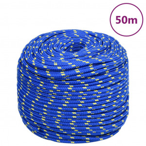 Corda para barco em polipropileno azul 8 mm 50 m D