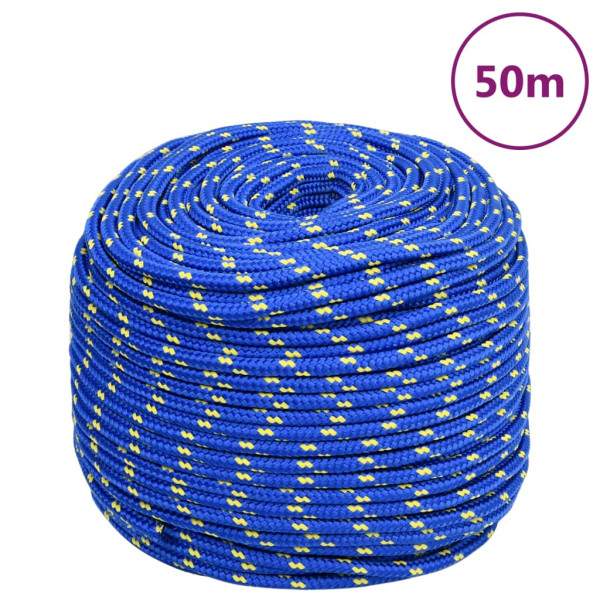 Corda para barco em polipropileno azul 8 mm 50 m D