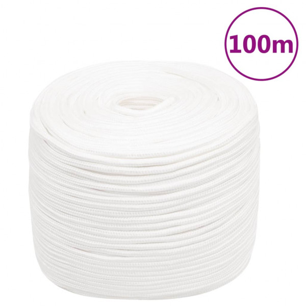 Corda de barco de polipropileno branco intenso 10 mm 100 m D